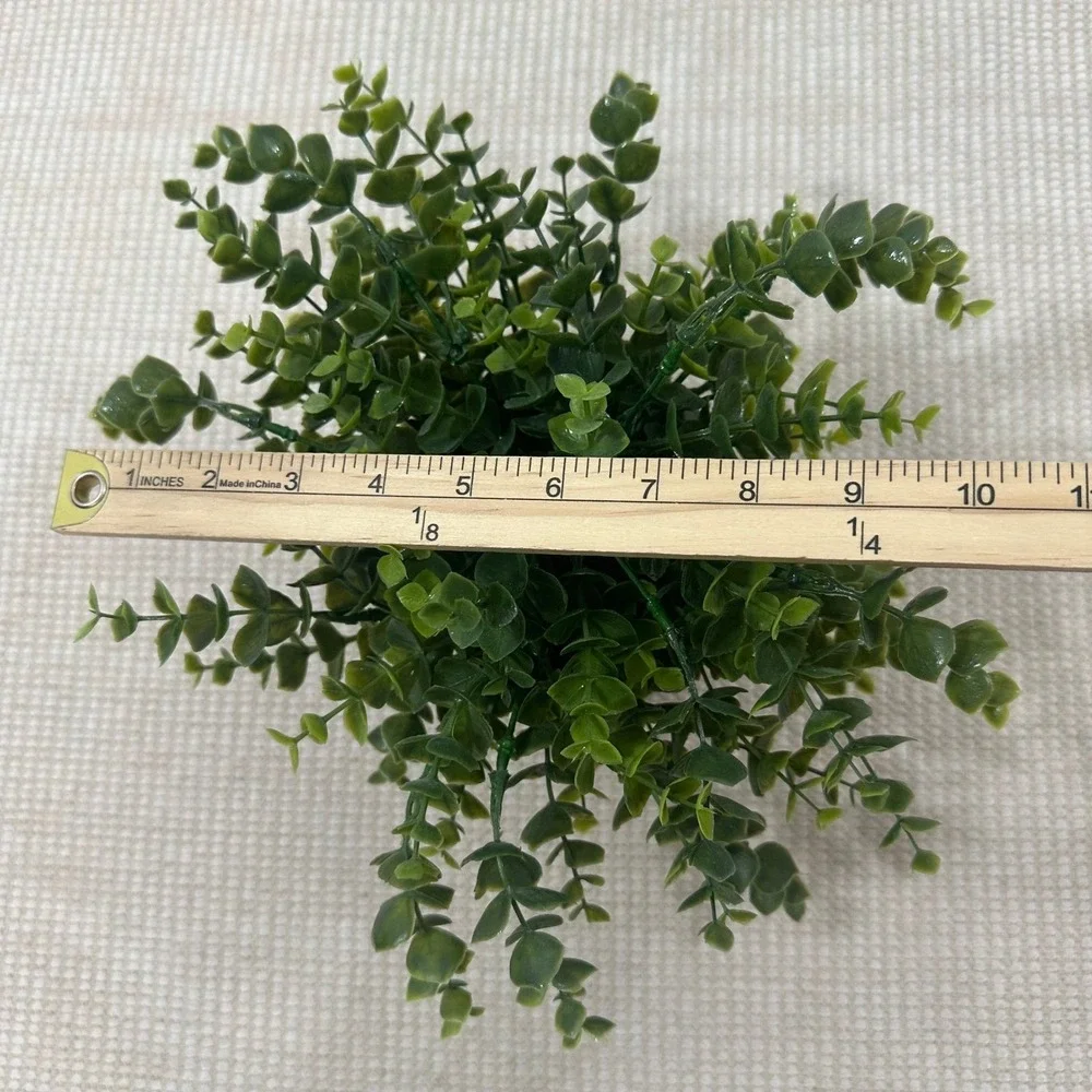 Artificial Eucalyptus Potted Plant Faux‎ Greenery in Grey Textured Cement Pot